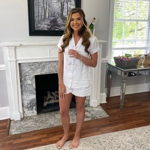 White Linen PJ Set